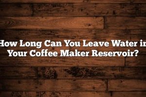 Coffee Maker: How Long Can Water Sit in Reservoir? Tips! Safem Fabrication - Precision Engineering & Custom Manufacturing Solutions Coffee Maker: How Long Can Water Sit in Reservoir? Tips! | Safem Fabrication - Precision Engineering & Custom Manufacturing Solutions
