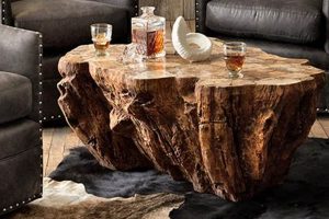Fossil Charm: Petrified Wood Coffee Table - Nature's Art Safem Fabrication - Precision Engineering & Custom Manufacturing Solutions Fossil Charm: Petrified Wood Coffee Table - Nature's Art | Safem Fabrication - Precision Engineering & Custom Manufacturing Solutions