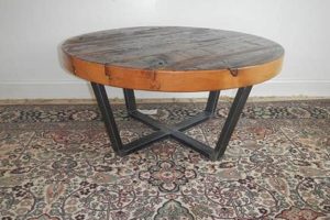 Rustic Charm: Round Reclaimed Wood Coffee Table Decor Safem Fabrication - Precision Engineering & Custom Manufacturing Solutions Rustic Charm: Round Reclaimed Wood Coffee Table Decor | Safem Fabrication - Precision Engineering & Custom Manufacturing Solutions