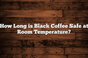 Black Coffee: How Long Can It Sit Out Safely? +Tips The Ultimate Coffee Guide: Types, Brewing Methods & Best Beans Black Coffee: How Long Can It Sit Out Safely? +Tips | The Ultimate Coffee Guide: Types, Brewing Methods & Best Beans